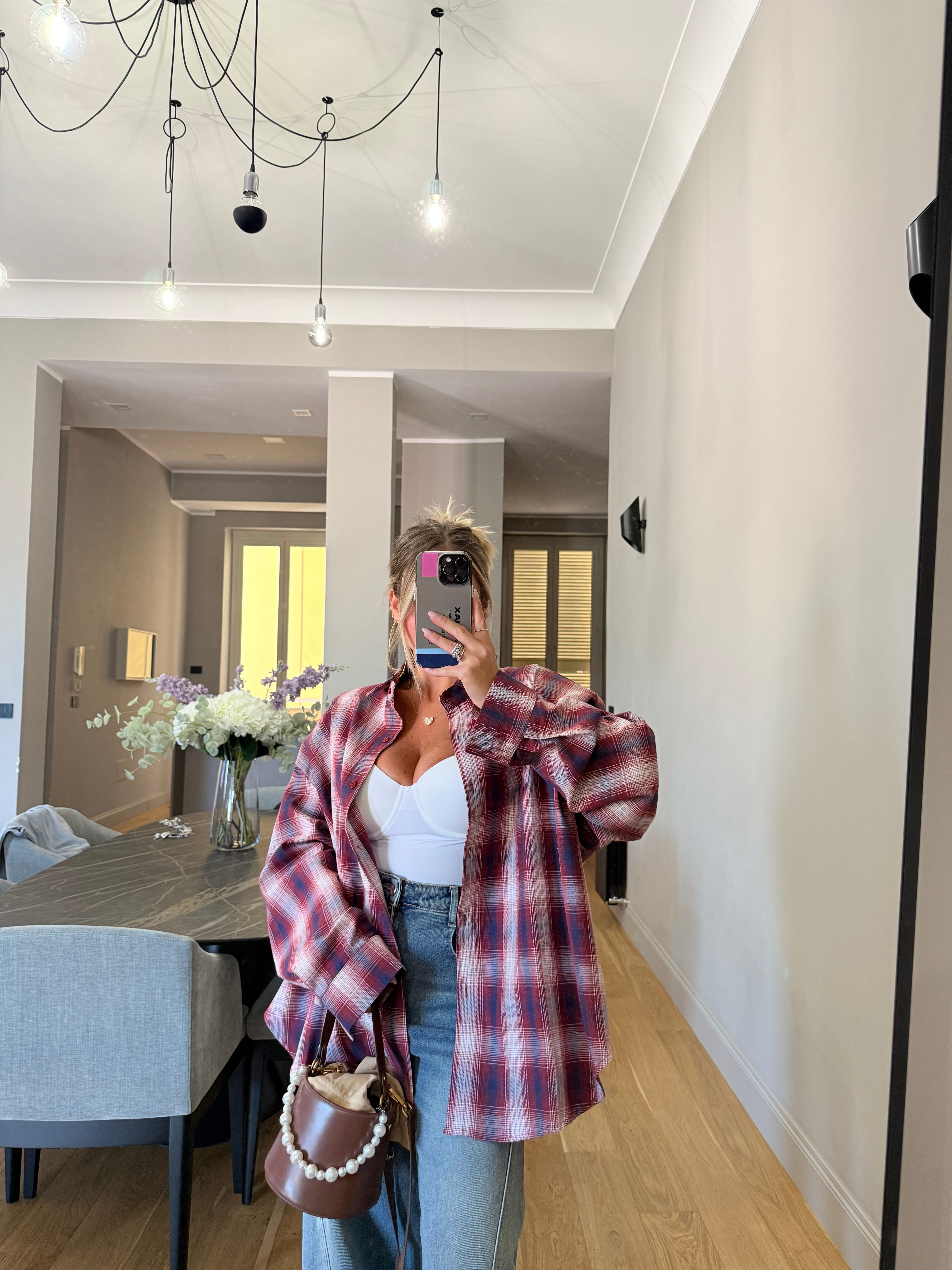 Camicia over con spallina