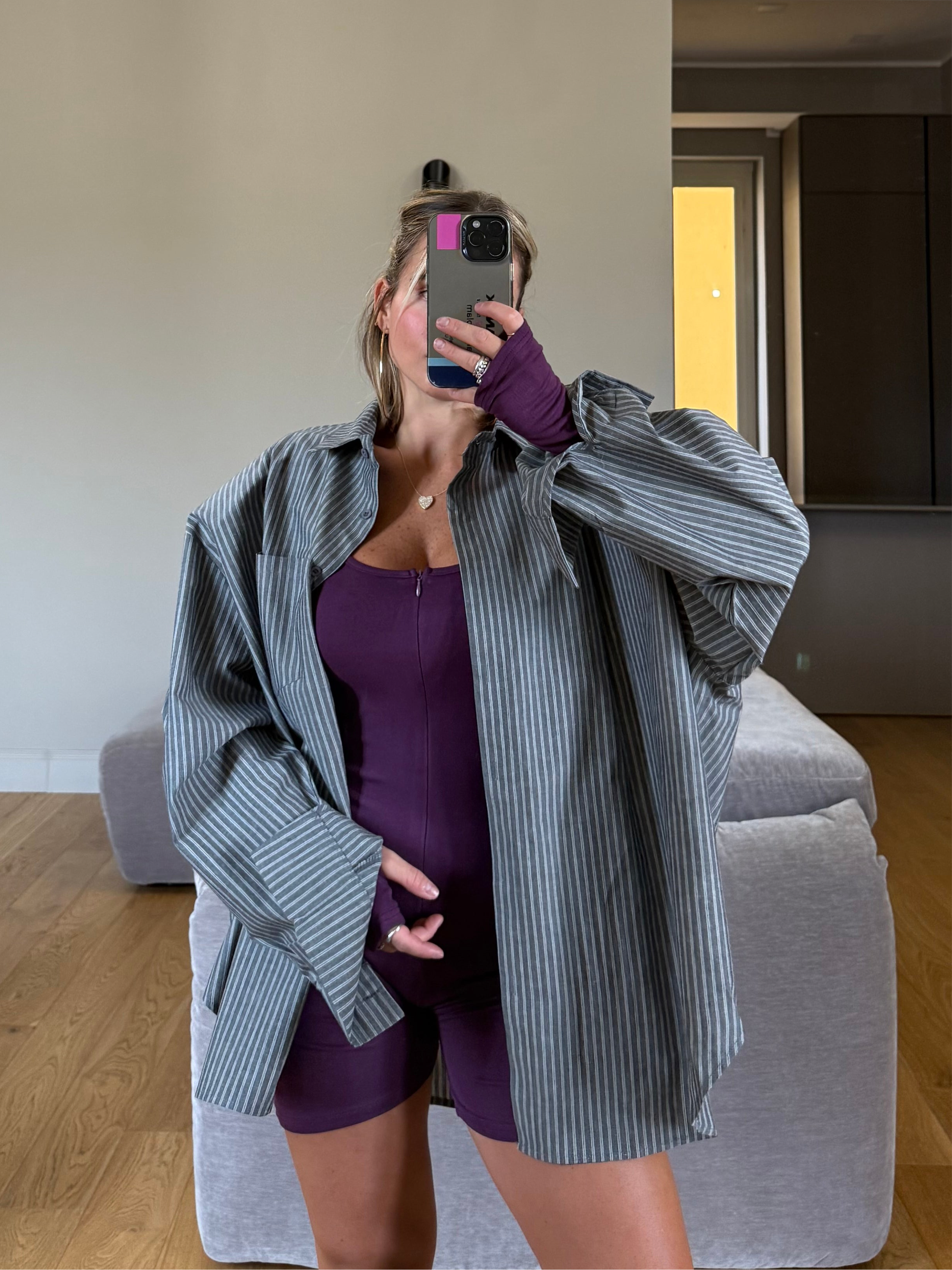 Camicia over con spallina