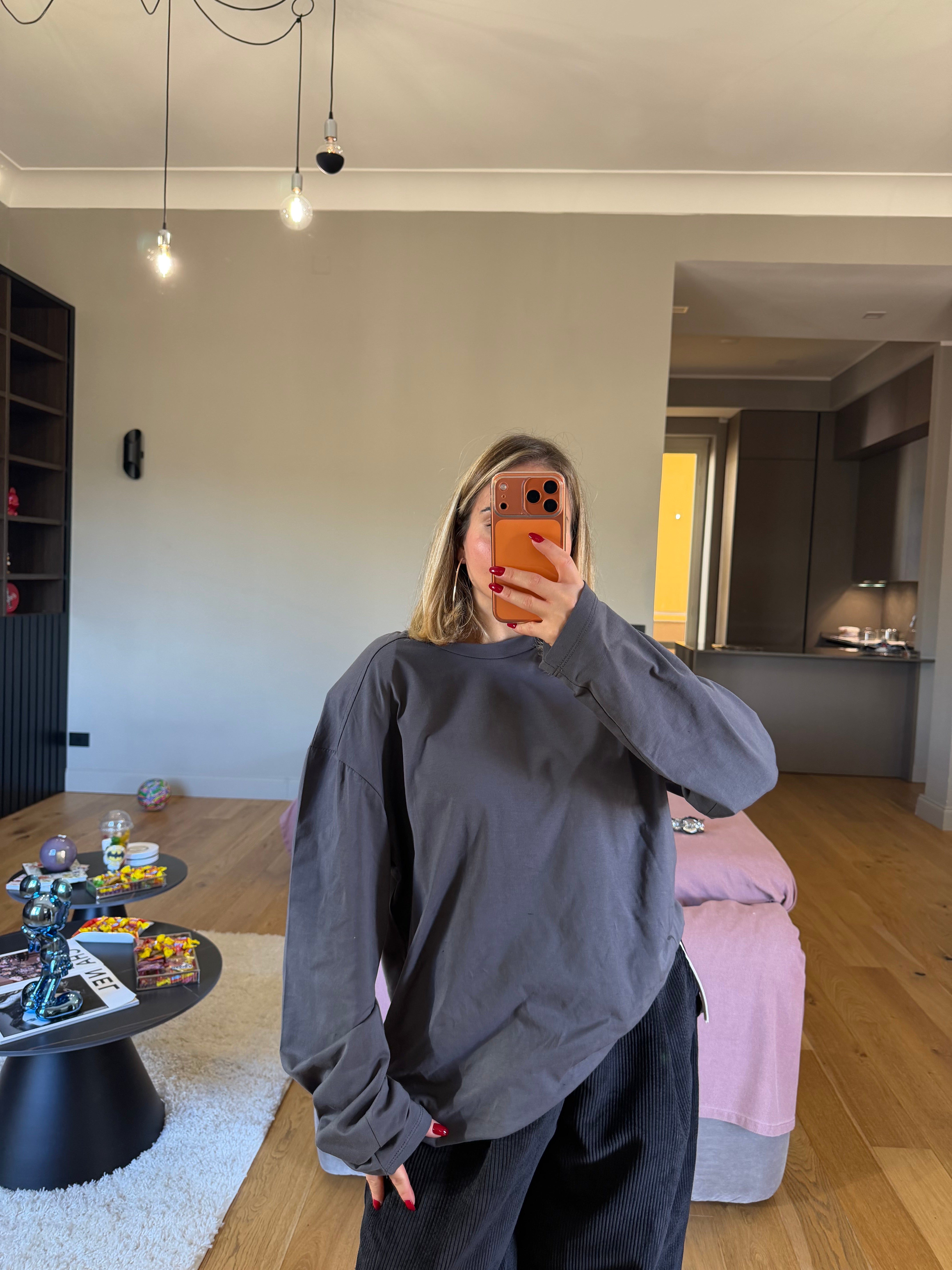 Maglia over con spalline