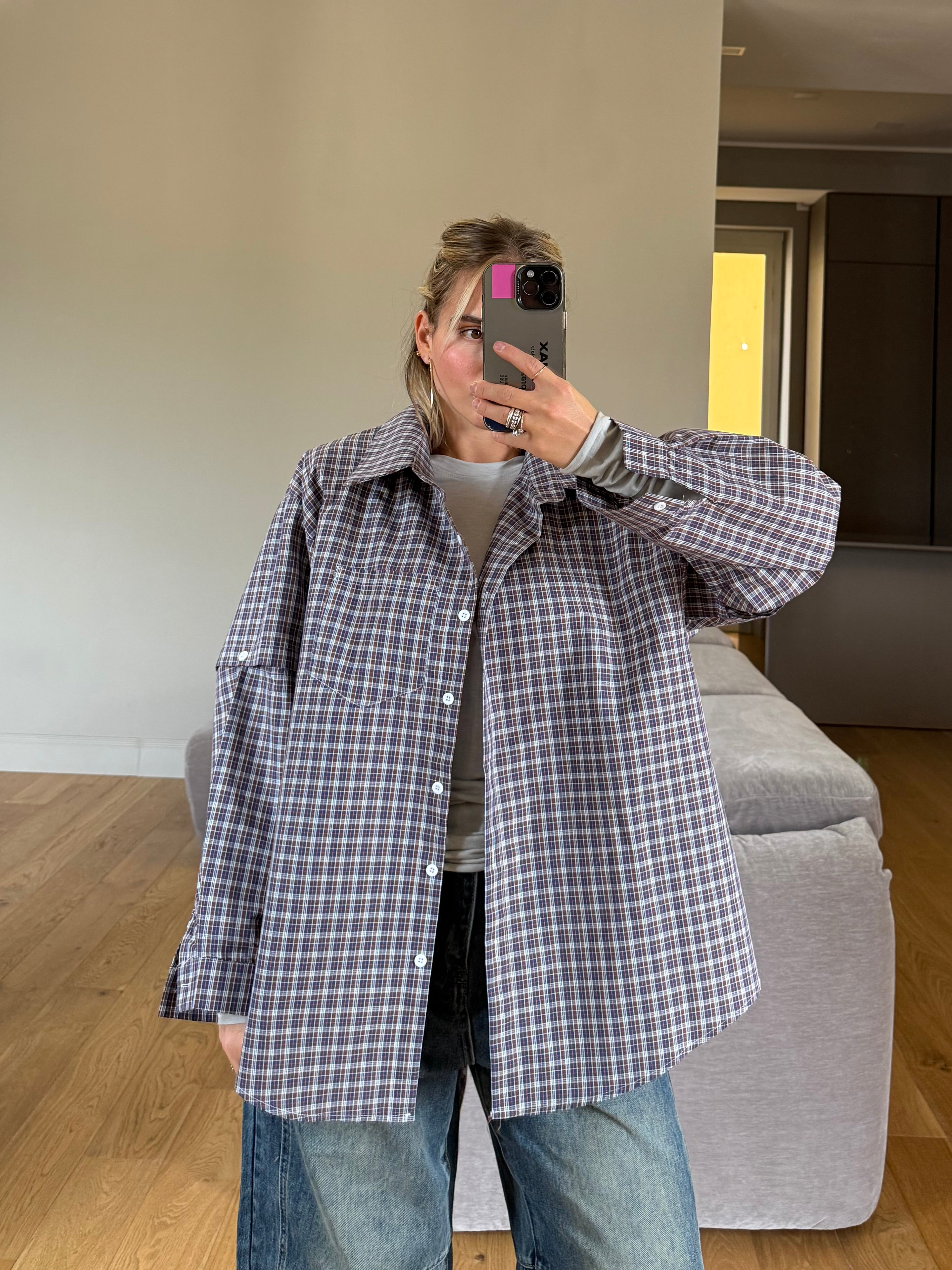 Camicia over con spallina