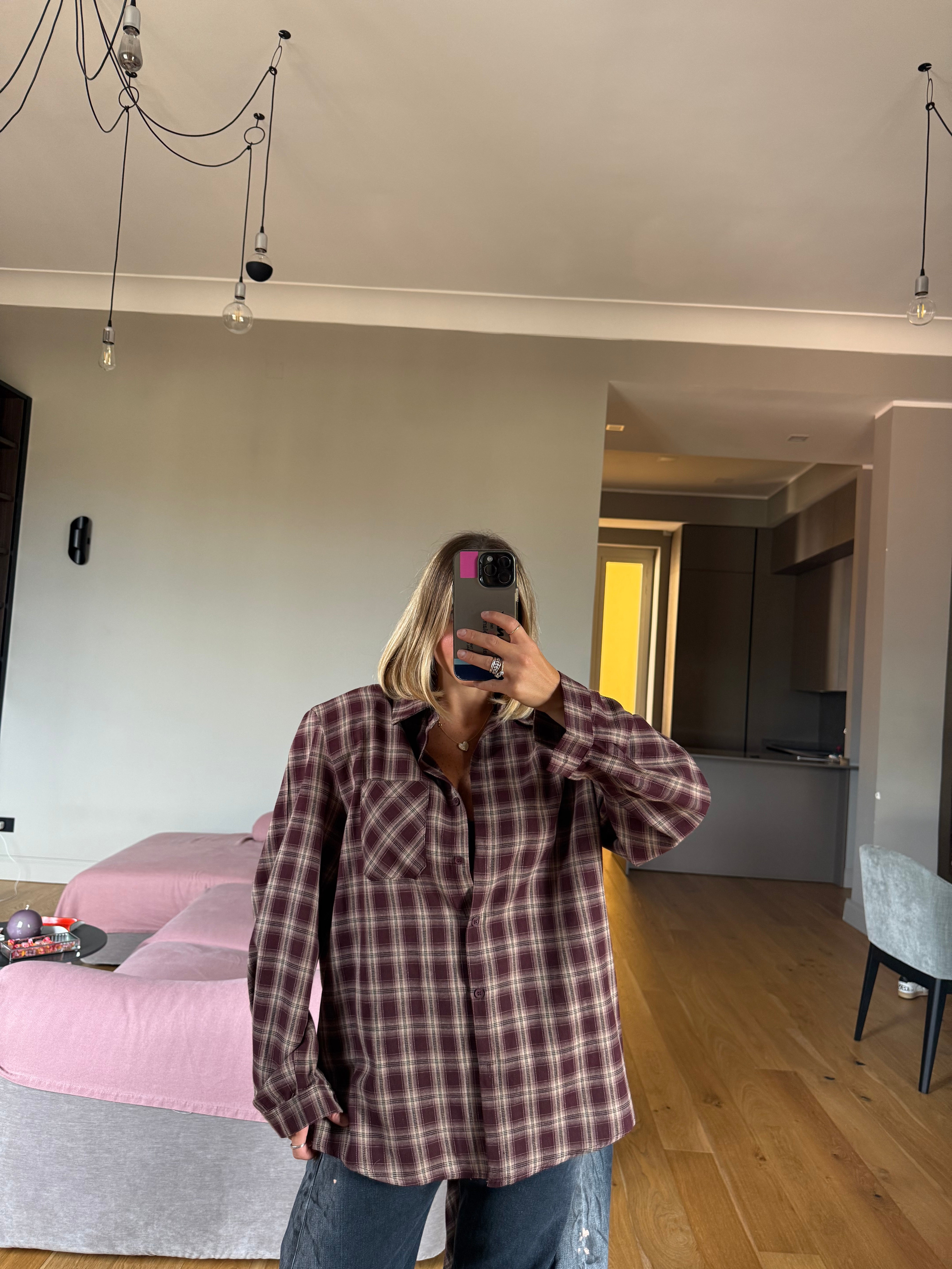 Camicia effetto nodo in vita removibile