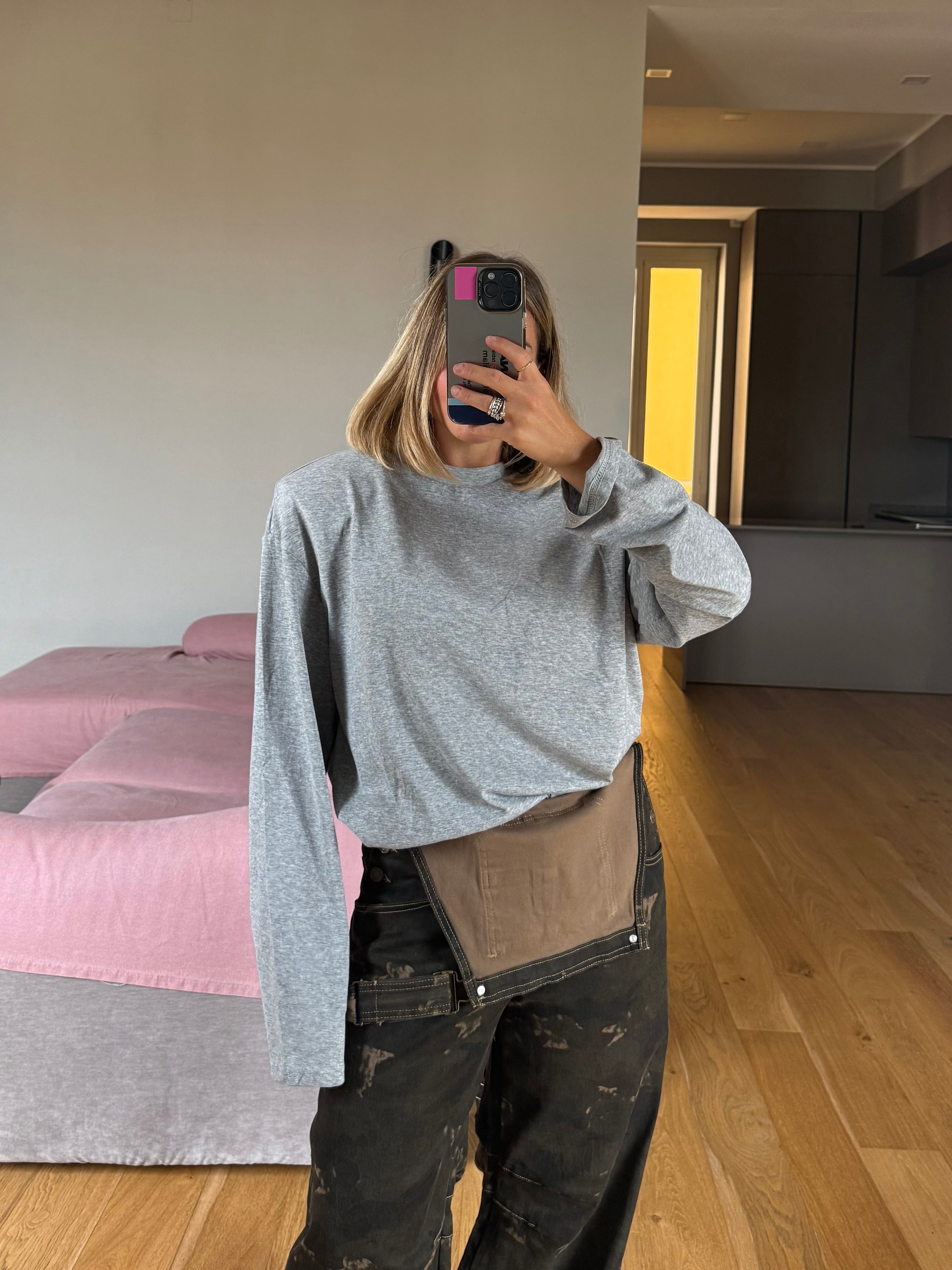 Maglia BASIC con spallina manica lunga